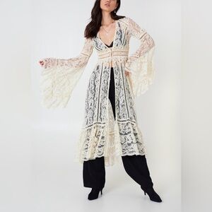 Free People Rhiannon Lace Kimono